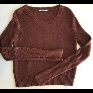 Alexander Wang Burgundy Cotton Sweater